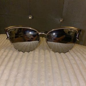 Cat-Eye Mirrored Fashion Sunglasses
